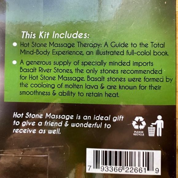 NWOT Comfort Essentials Hot Stone Massage with Book & Kit - Picture 3 of 5